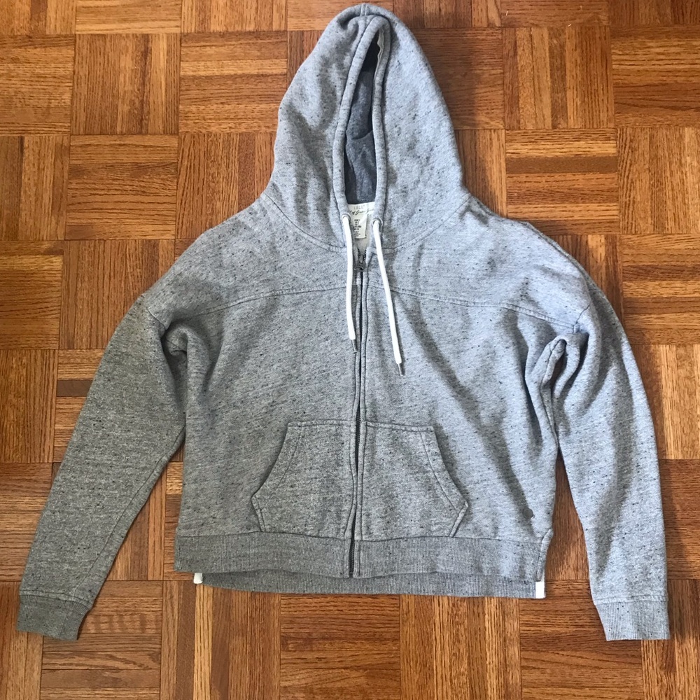 Women’s Heather Gray Zip-Up Hoodie